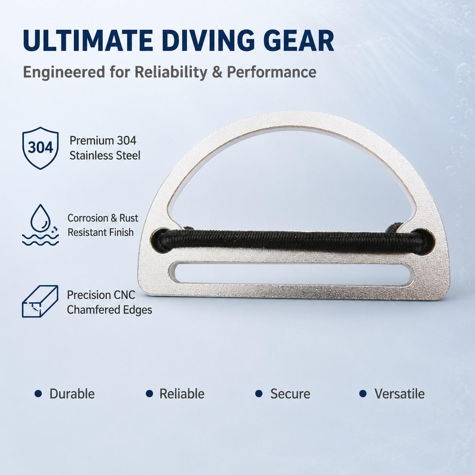 Scuba Weight Belt Keeper Buckl - D Ring Strap 评论和价格
